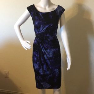 Blue and black dress